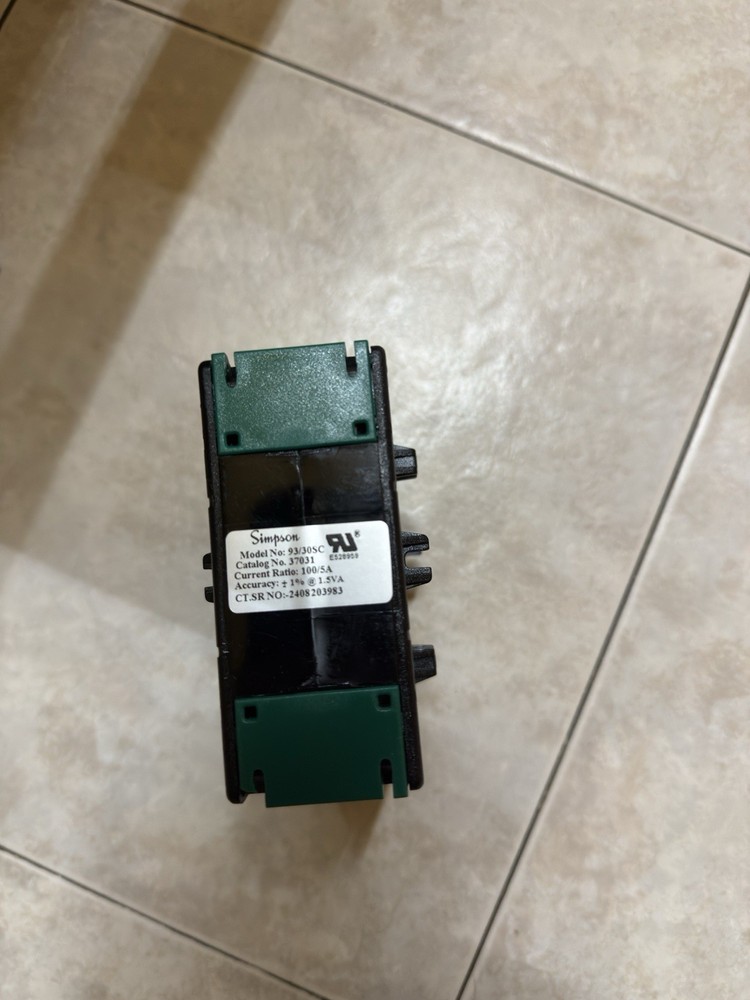SIMPSON ELECTRIC Split Core Current Transformer: 100 A Primary Current - Max