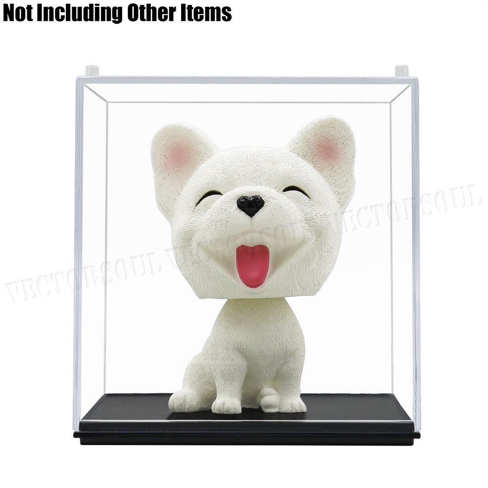 US Clear Acrylic Display Box Case Perspex Dustproof Plastic Base Protection 3.9"