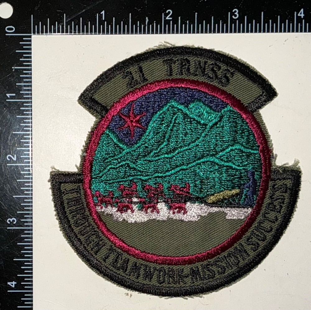 USAF US Air Force 21st TRNSS Transportation Squadron Patch