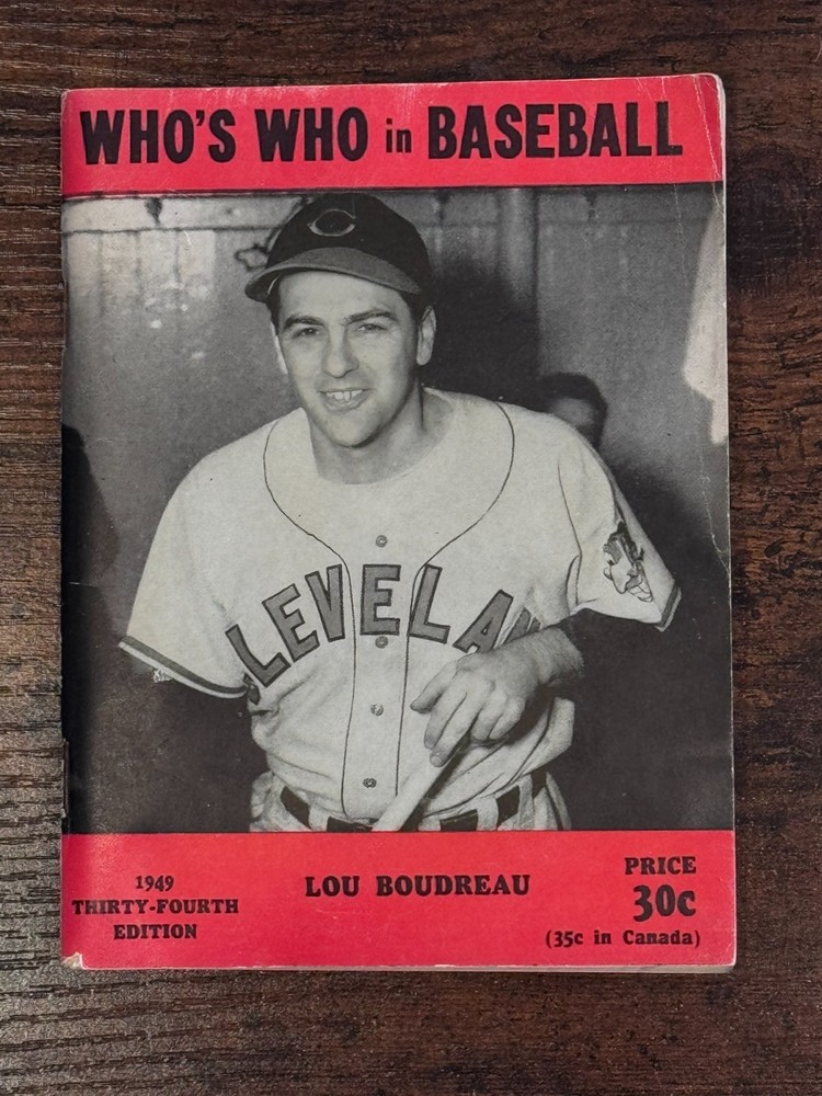 1949 WHO'S WHO IN BASEBALL - LOU BOUDREAU