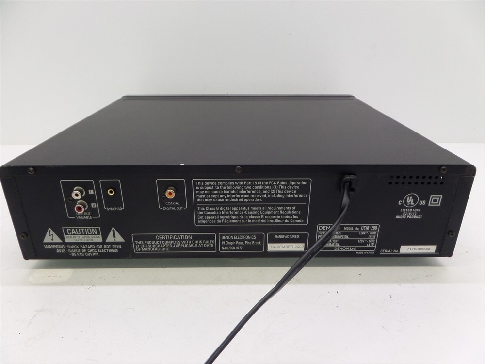 Denon DCM-280 5-Disc CD Auto Changer