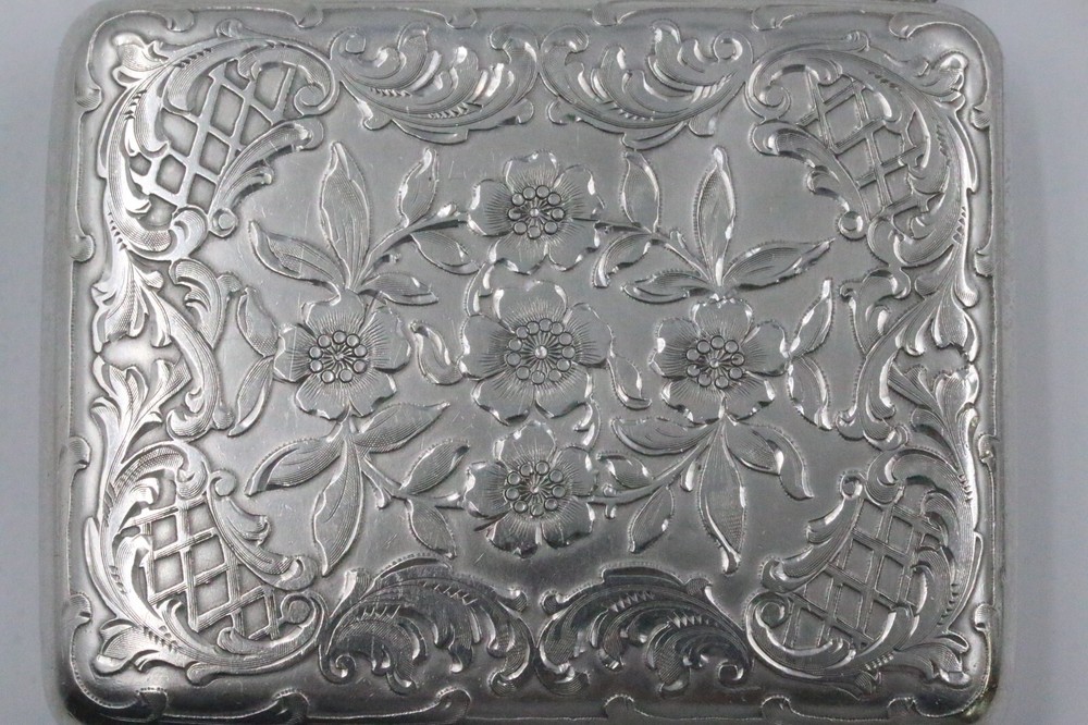 Tiffany & Co. Sterling Silver Compact/Cigarette Case Monogrammed LOS