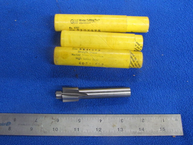 3 - NEW Morse Solid Pilot CAP Screw Counterbores              J-406