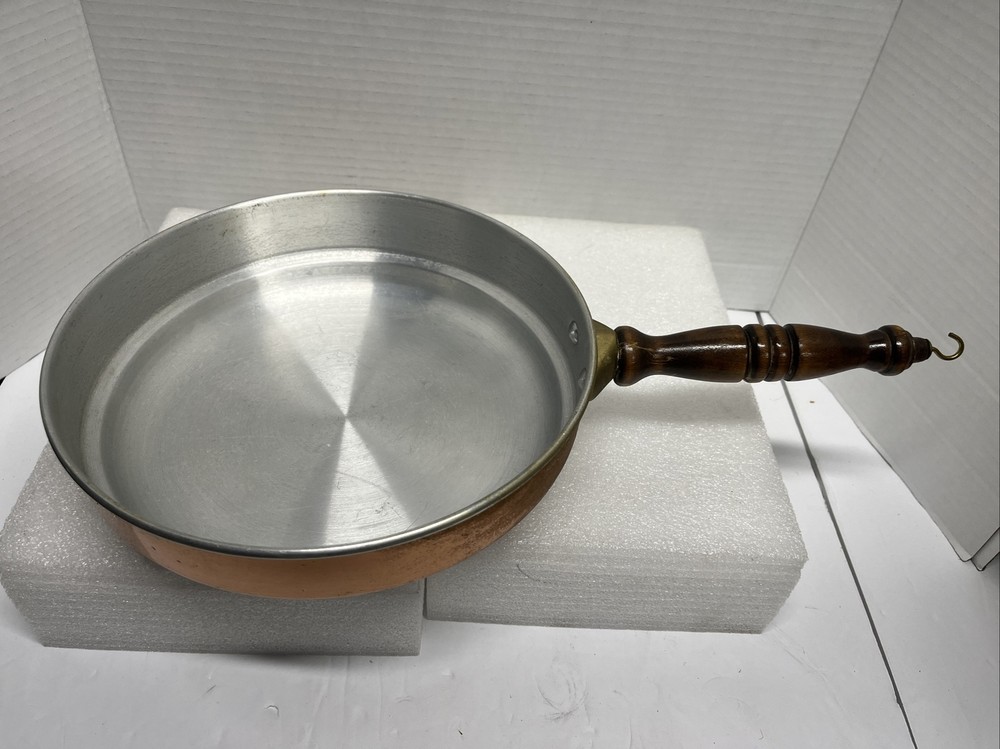 9" Copper Bottom Cookware Skillet Pan