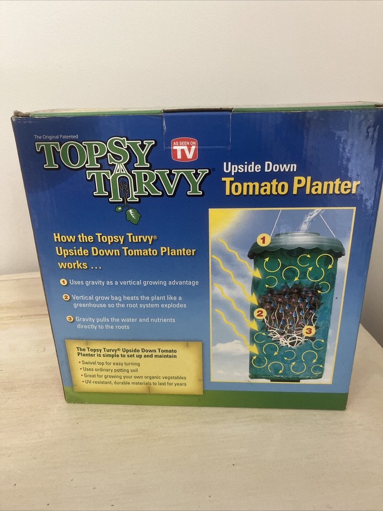 Topsy Turvy Upside Down Tomato Planter New Open Box