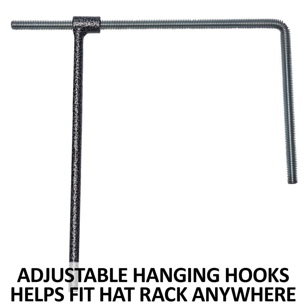 Easy-Up Pro Fold Down Hat Can Rack | Portable & Space-Saving | Color Gray