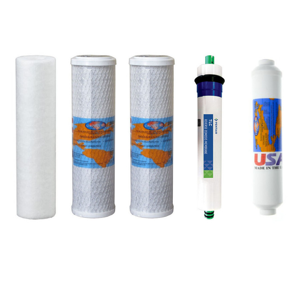 Goldline 50 Filter Replacement Kit with RO Membrane