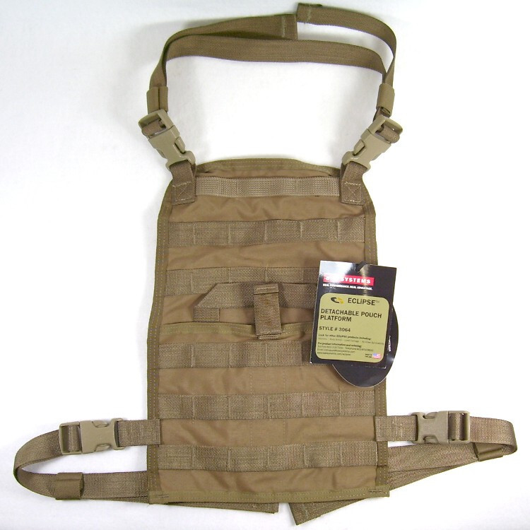 BAE ECLiPSE MOLLE Foldable Chest Rig Tactical Pouch Platform - coyote brown