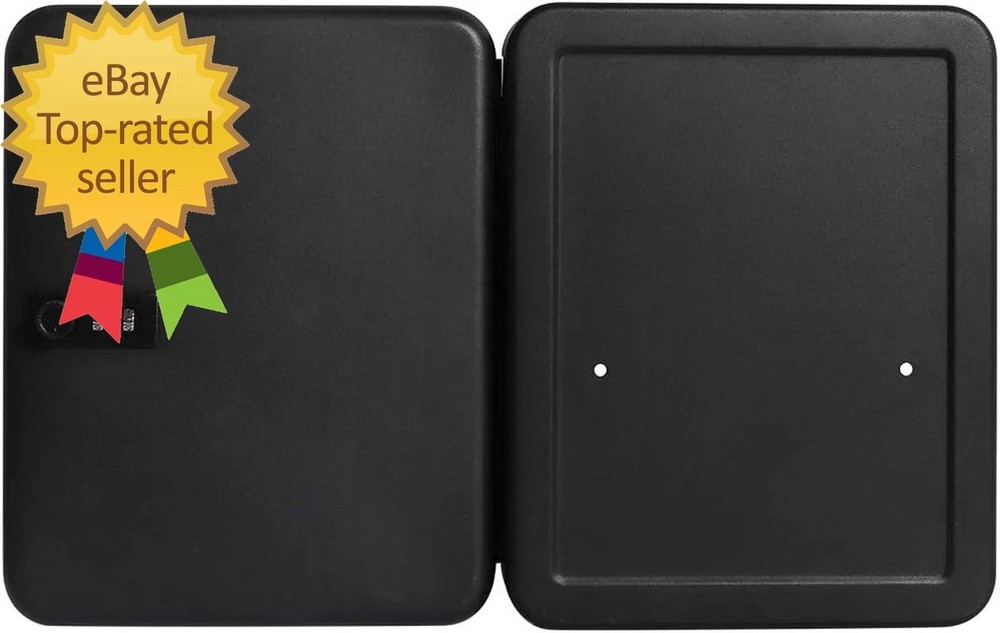 Wall Mount Key Storage Box with Code, Locking Key Cabinet Security, 48 Key Hooks