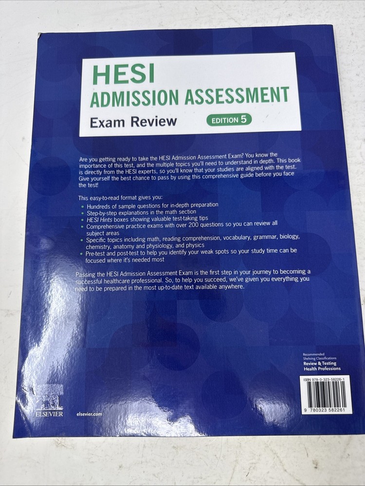 HESI Admission Assessment Exam Review Edition 5 Evolve *Access Code*