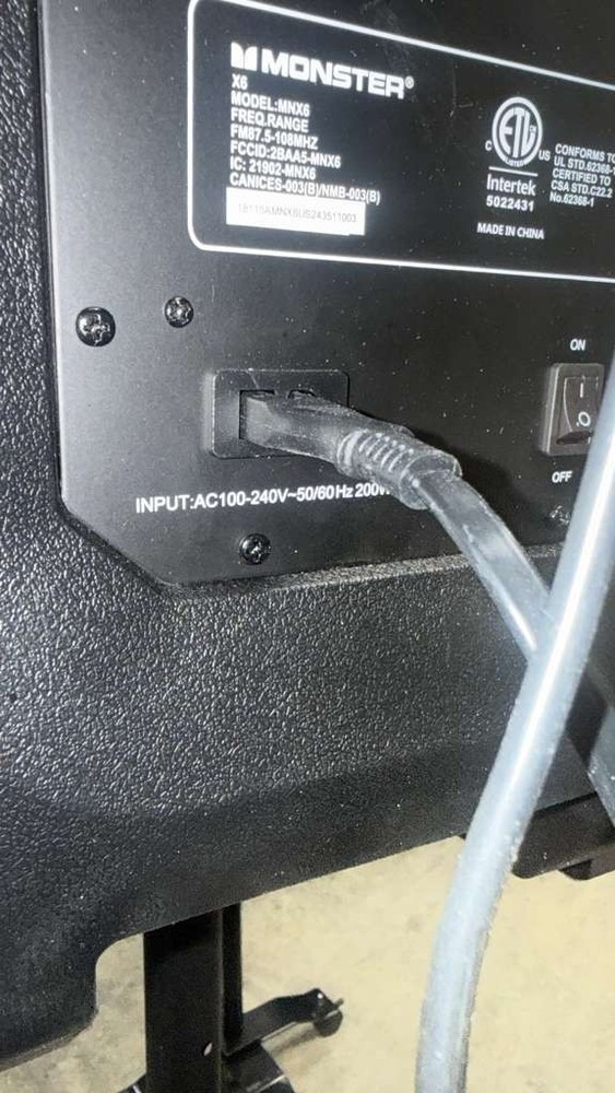 Monster X6 All-in-One PA Bluetooth Speaker System