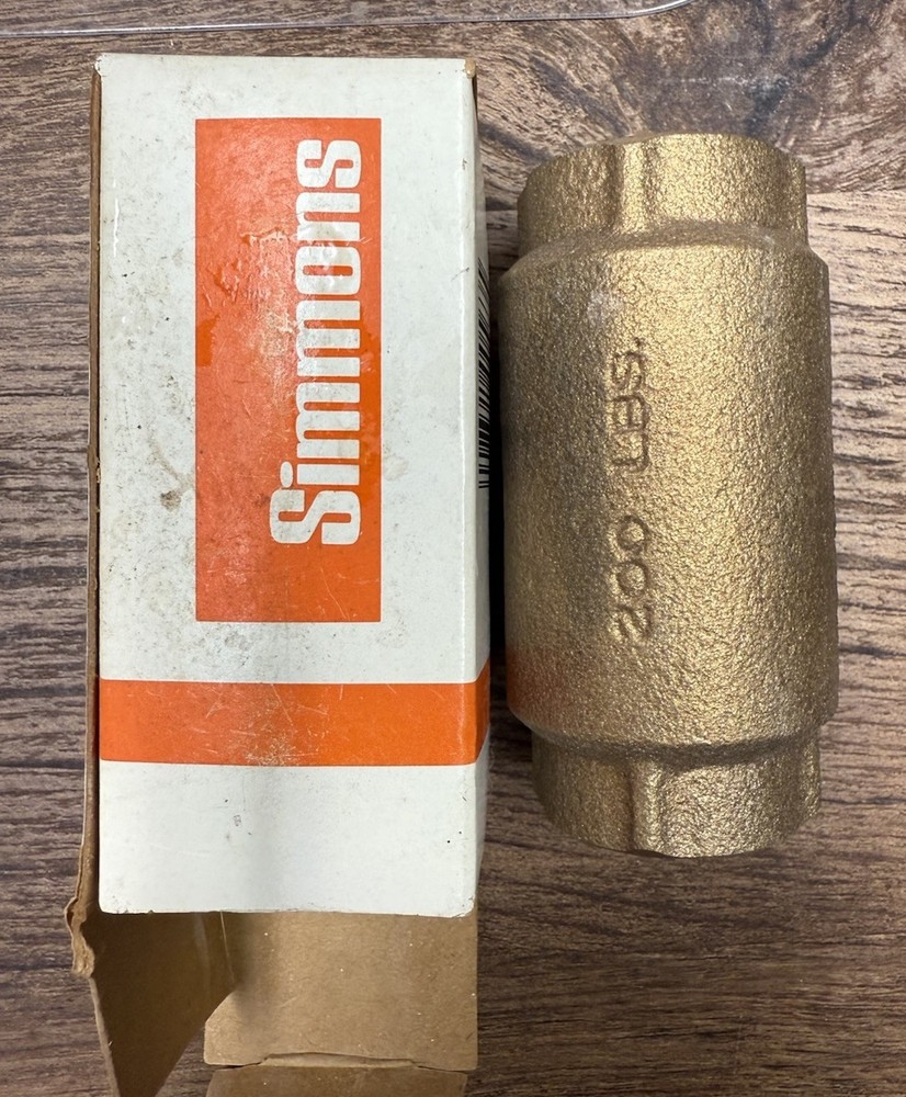 Simmons 1502 3/4" Check Valve New In Box
