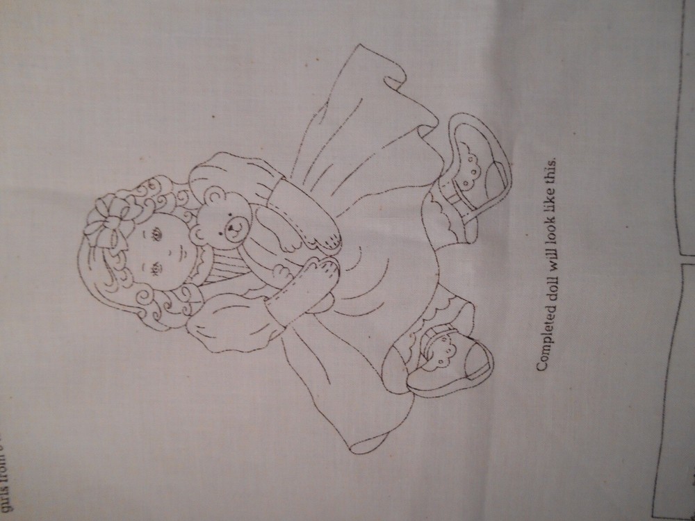 Goldilocks Once Upon a Time Fabric Pattern Panel Cut-out Doll Sew it Yourself