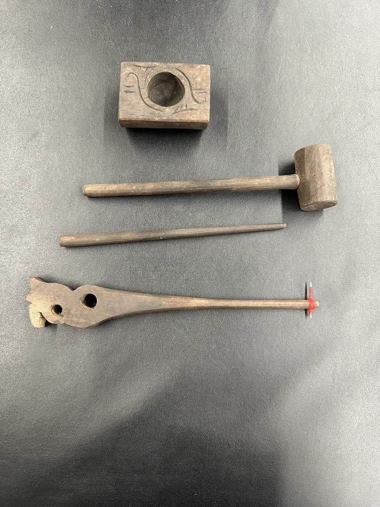 Borneo Dayak Tattoo Box And Tools