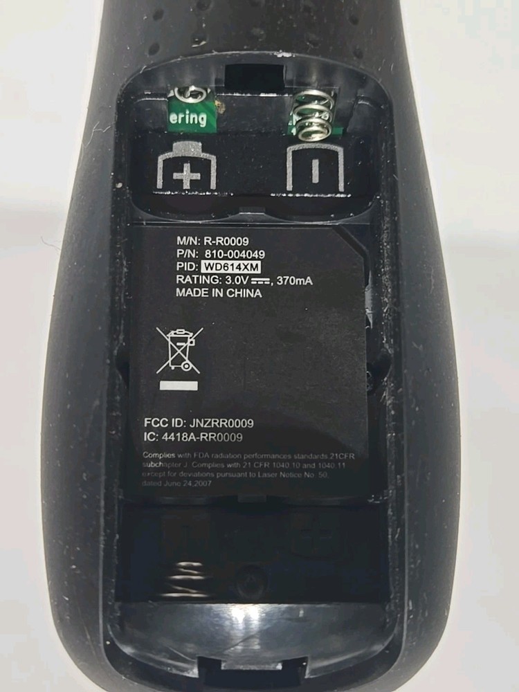 Logitech R800 Laser Pointer Presenter Presentation Clicker Remote Tested Working