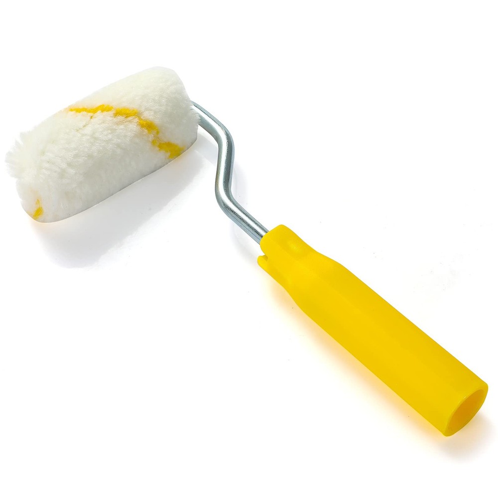 2-inch Paint Roller- Mini Plastic Tray Set, 2 inch Yellow