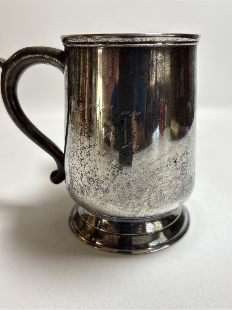 Vintage Concord Nickel Silver Double Handle Mug Cup