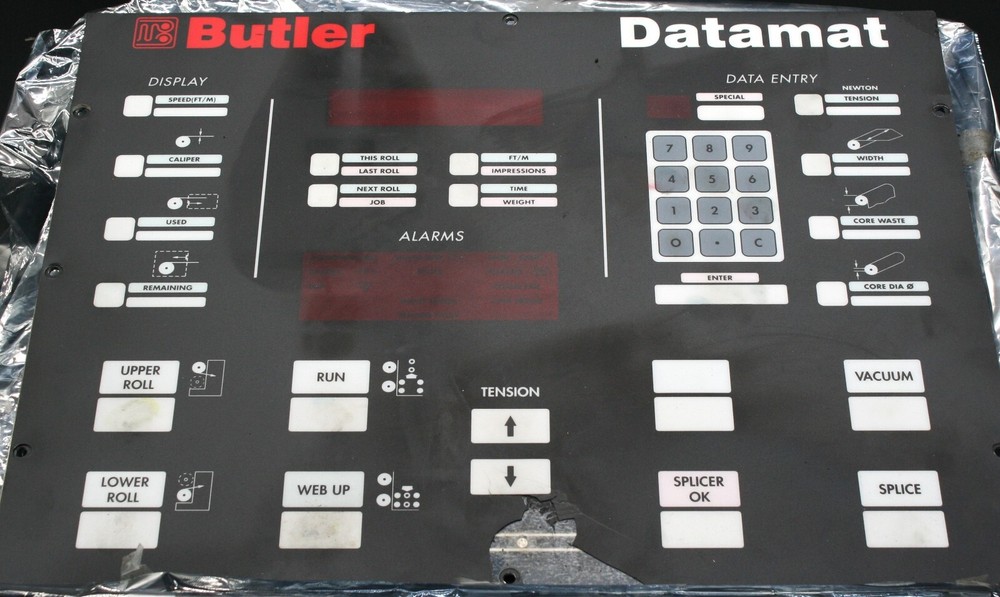 One Butler DC33896-401 Splicer Panel Kit - Front Datamat No Electronics USED
