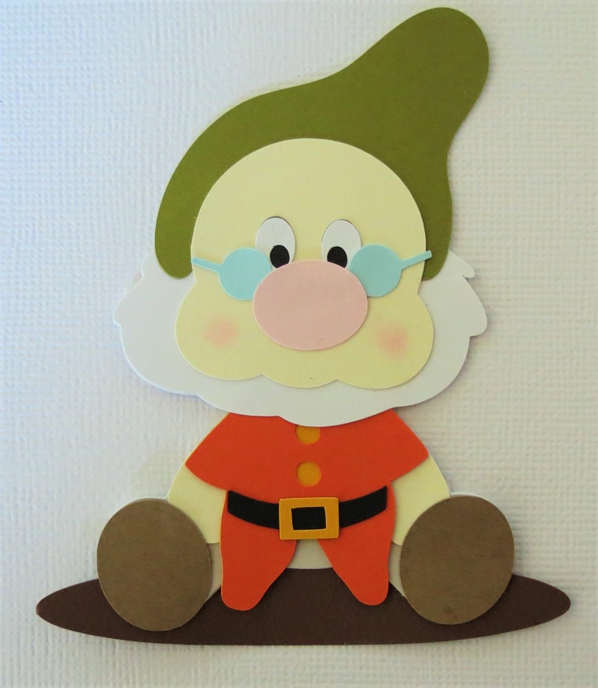 Snow White Seven Dwarfs ONE pc Dopey Grumpy Bashful Paper Piecing Die Cut