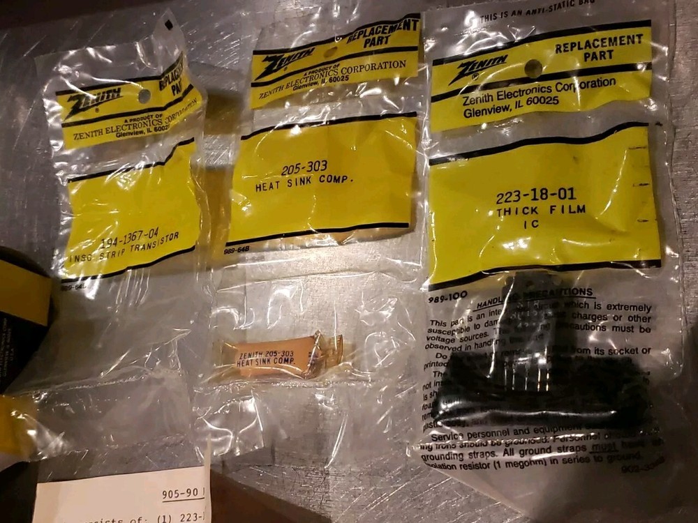 NEW Zenith Replacement Part 905-90 IC Kit NOS