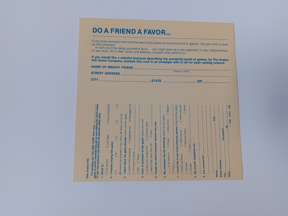 Commodore 64/128 Gulf Strike Computer Game Software Tested/Works Avalon Hill