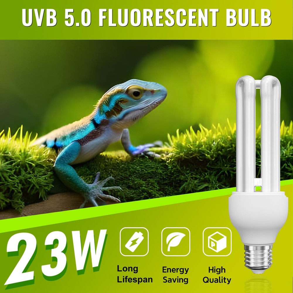 UVB 5.0 Bulb, Birds, E26, Compact Fluorescent, Bird Cage Light, Captive