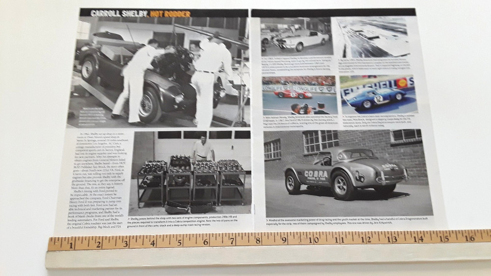 CARROLL SHELBY - HOT RODDER - ORIGINAL 2012 ARTICLE