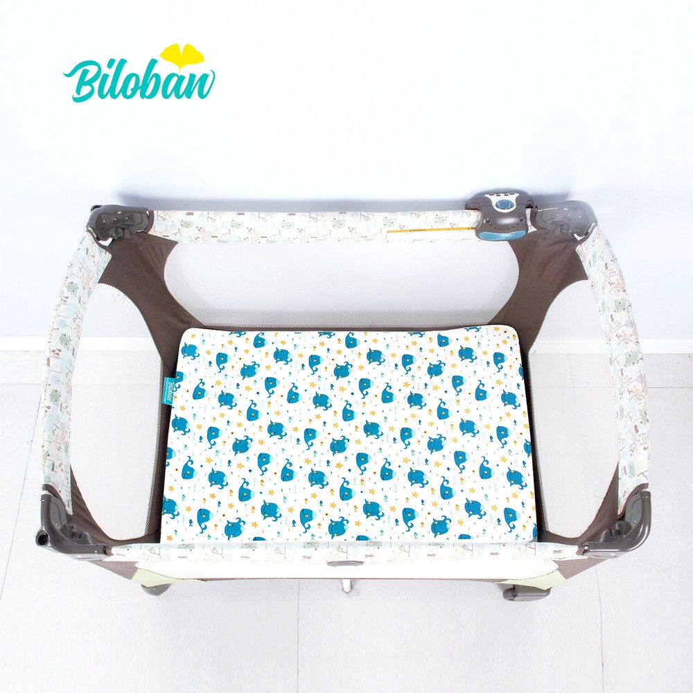 Pack N Play Sheets Fitted Portable Playard Mini Crib Sheets 2 Pack 39"x27"