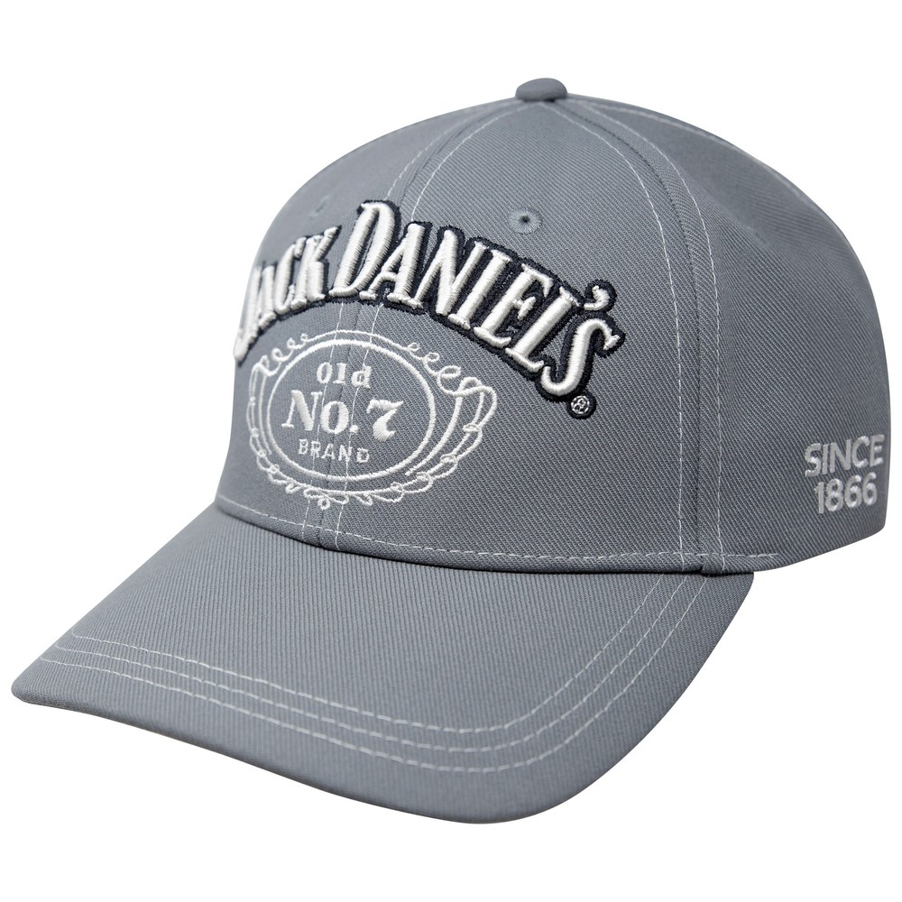 Jack Daniels Contrast Stitching Grey Hat Grey