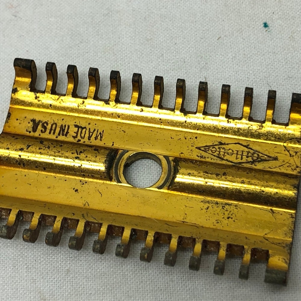 Vintage Gillette Gold Safety Razor