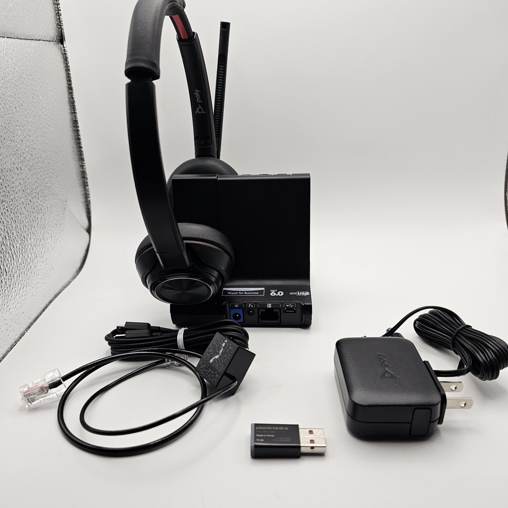 Poly Savi 7320-M Ultra-Secure Wireless DECT Headset System Open Box 2024