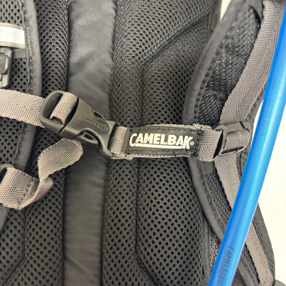 Camelbak Hydration Black Backpack/Blue Hydration Pack Great Condition