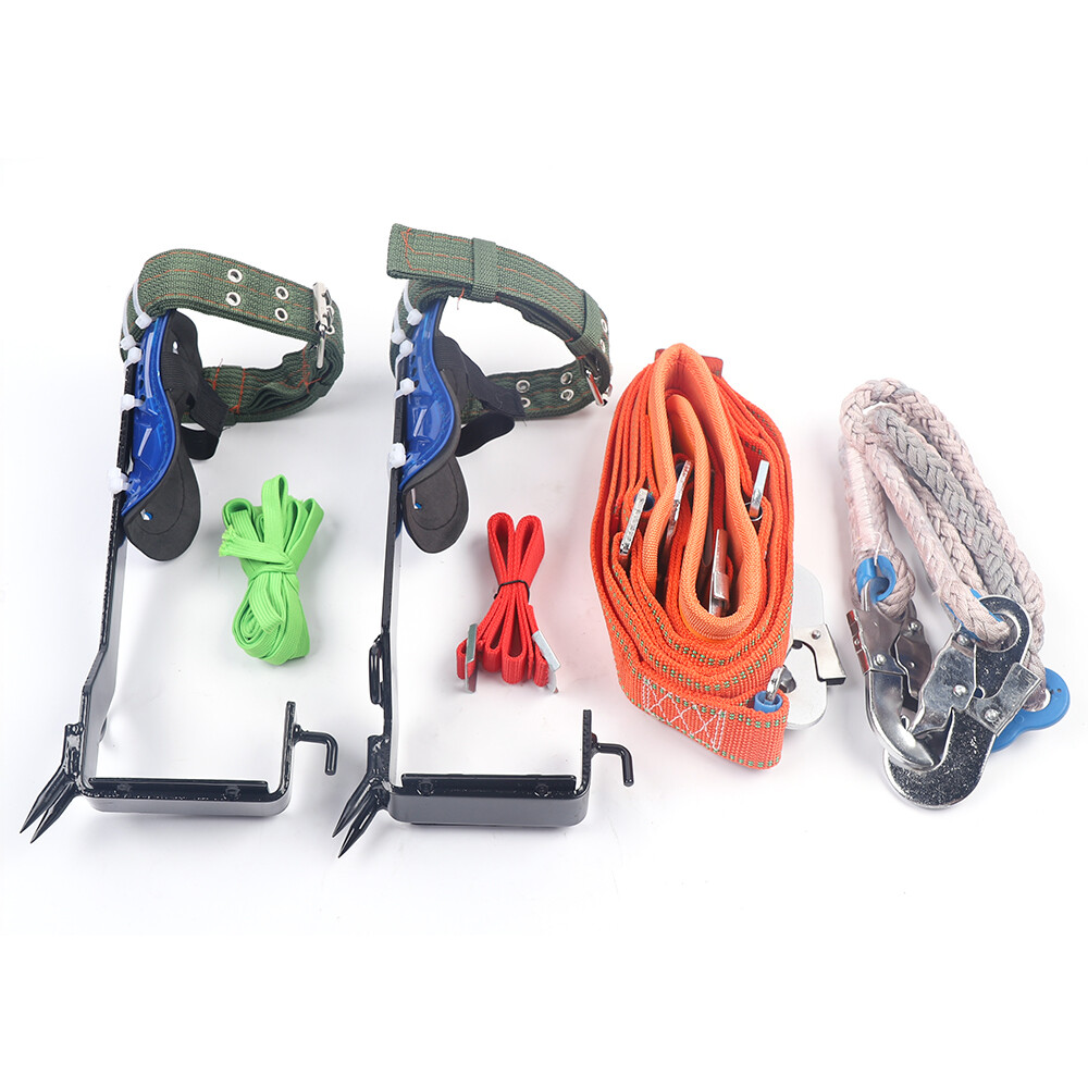 2 Gears Tree Climbing Spikes Cutting Tree Safety Harness Belt Super Loading