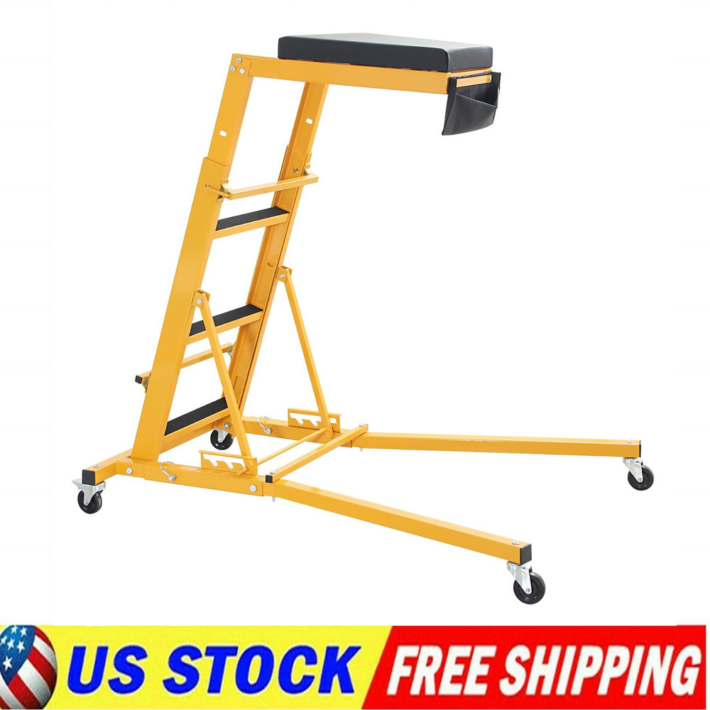 🔝Foldable Top Automotive Creeper Engine Creeper 48-66" Adjustable for Auto Repa