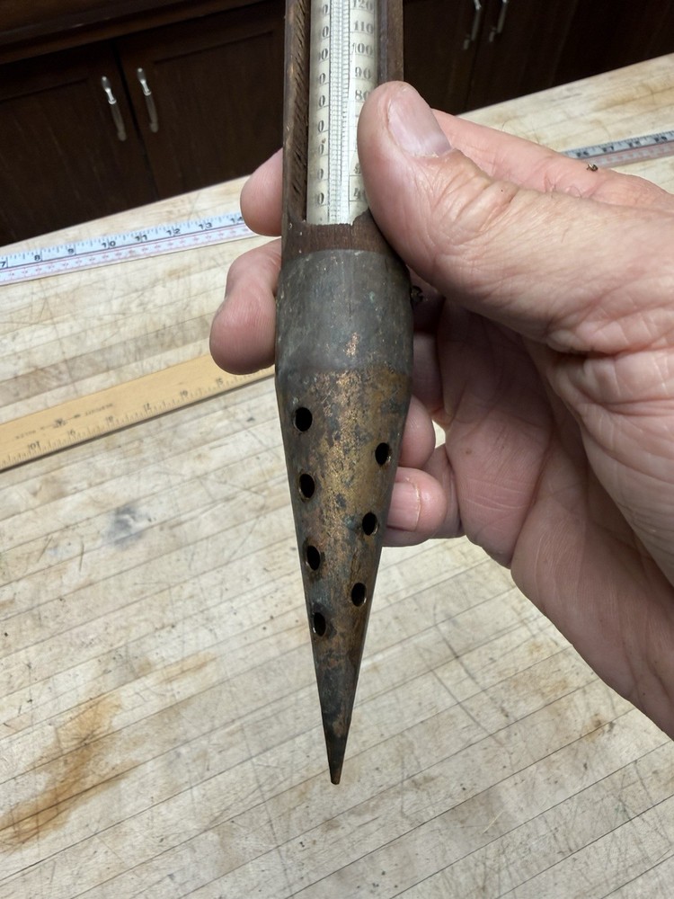 Antique Rare wood Hydrometer