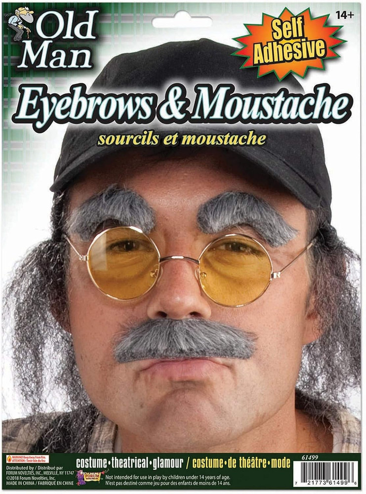 Forum Novelties Old Man Eyebrows and Moustache Kit