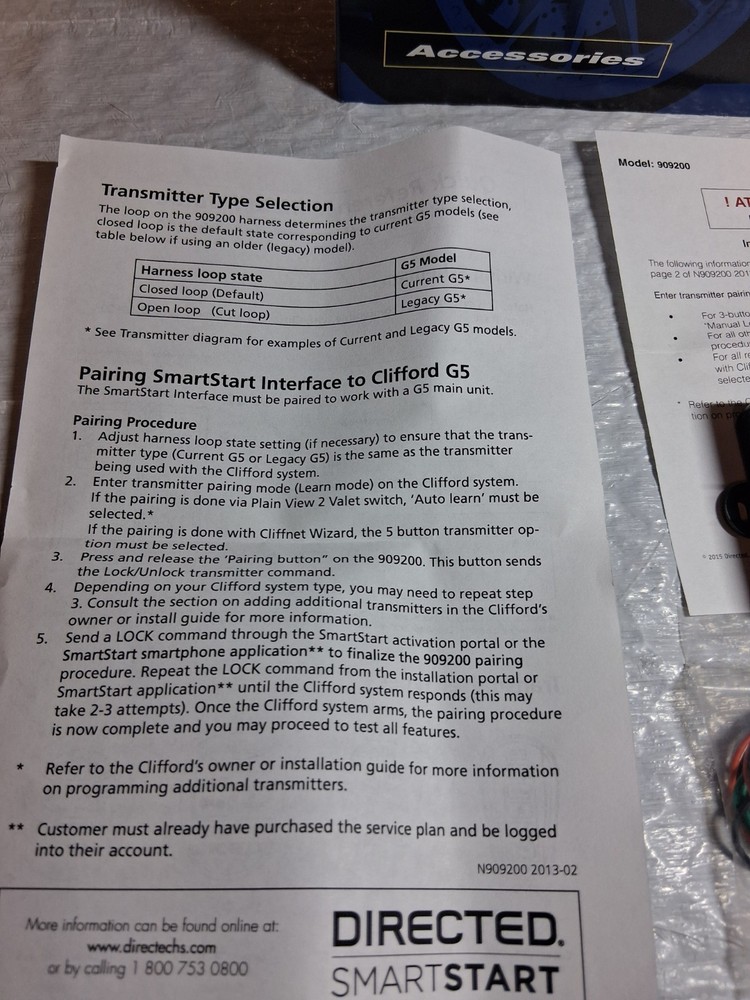 CLIFFORD G5 909200 SMARTSTART INTERFACE