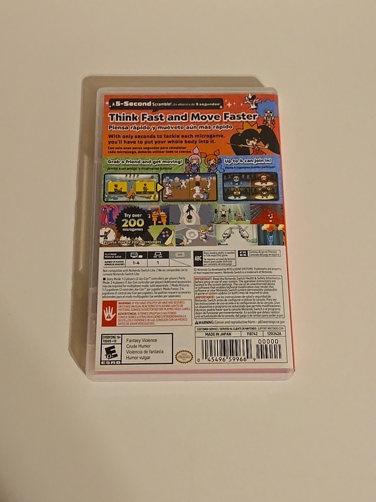 WarioWare:Move It! - Nintendo Switch Case Only