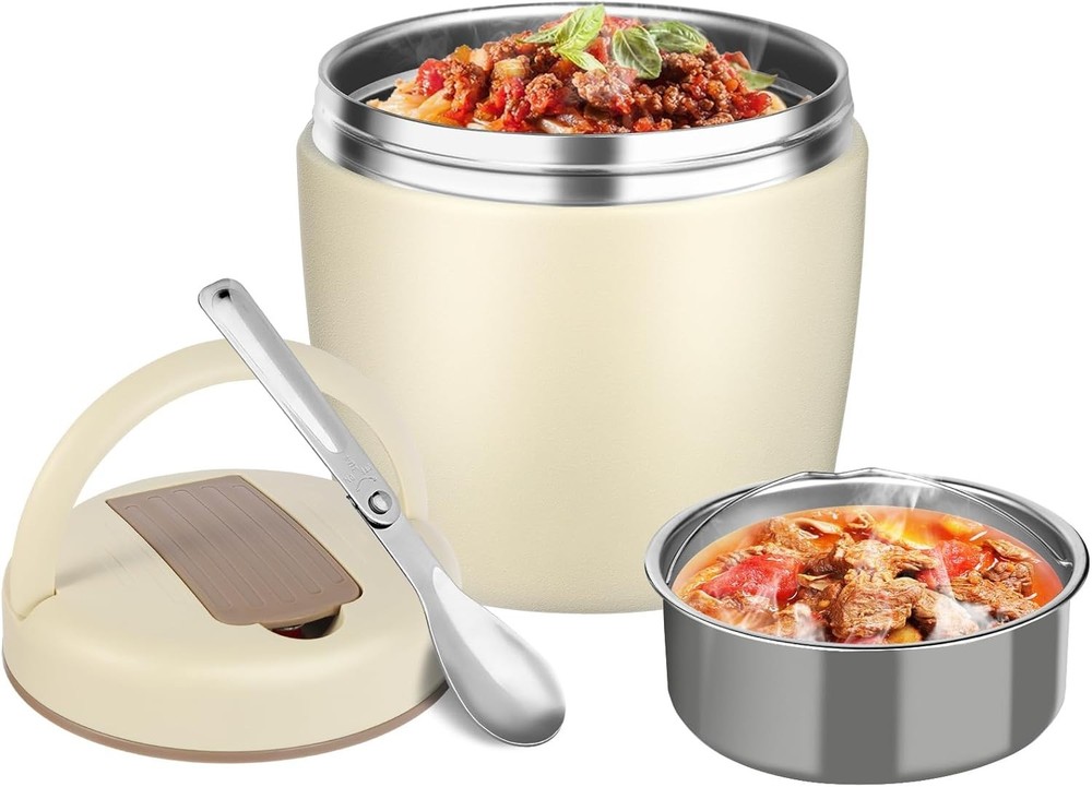 Termos Para Comida Grande ‎Caliente Calentador De Portatil Acero Inoxidable NEW.