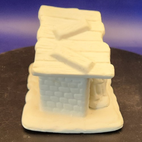 Mini Ceramic 4" Bisque NativityManger Scene