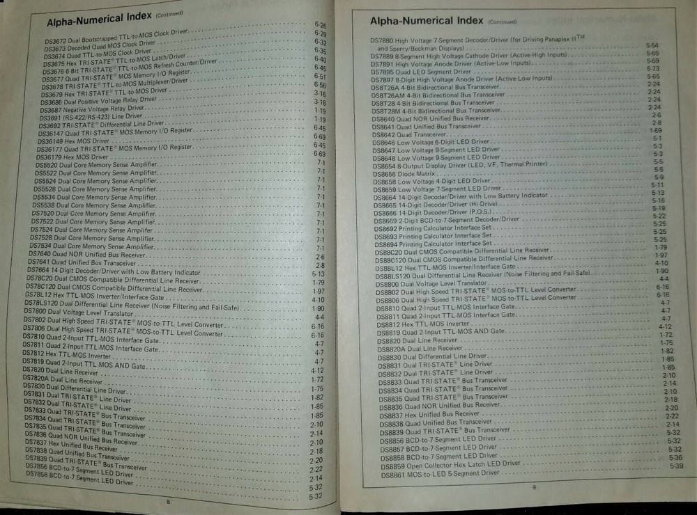 USED 1978 National Interface Databook