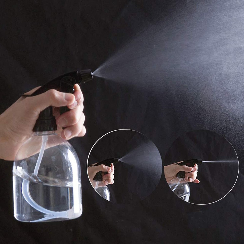 12 Pack 8 Oz Empty Plastic Spray Bottle with Black Trigger Sprayers - Adjusta...