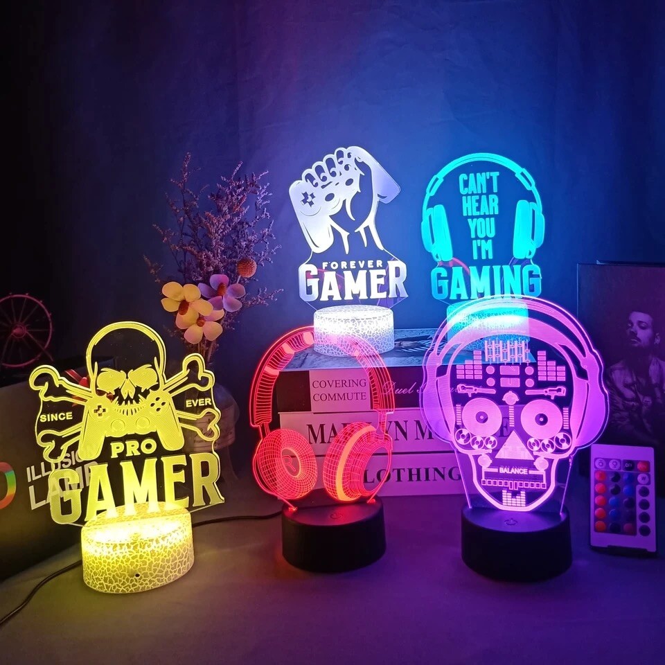 3D Illusion Night Lamp For Bedroom￼