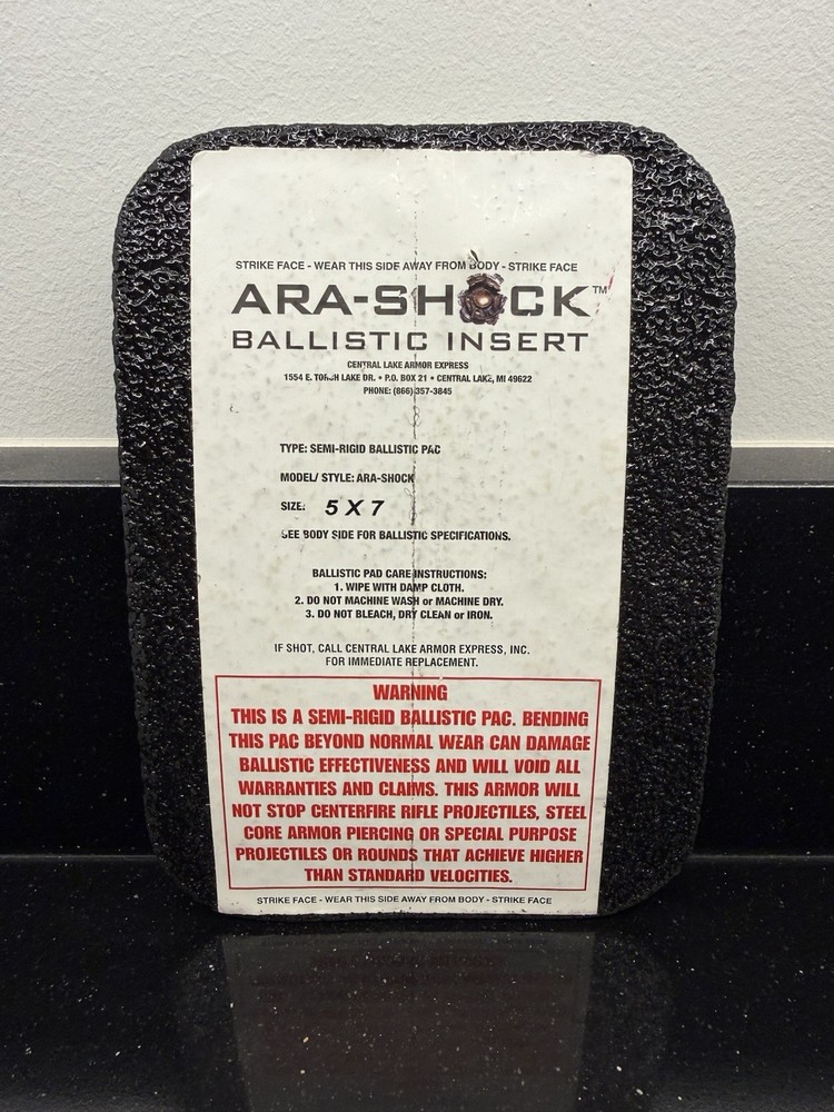 Ara-Shock Ballistic Insert 5x7