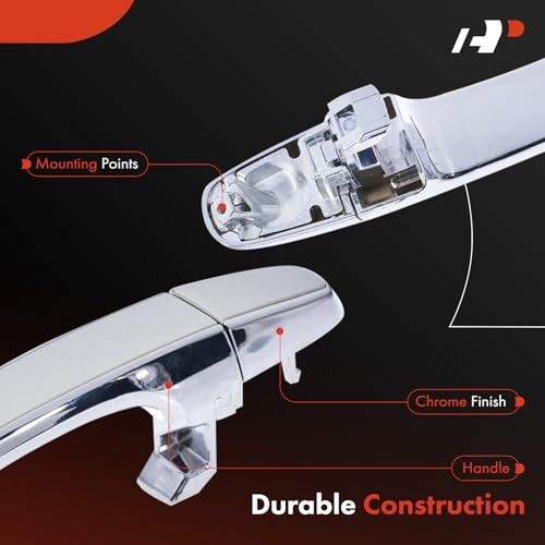 Front or Rear Right Passenger Side Exterior Door Handle Compatible with