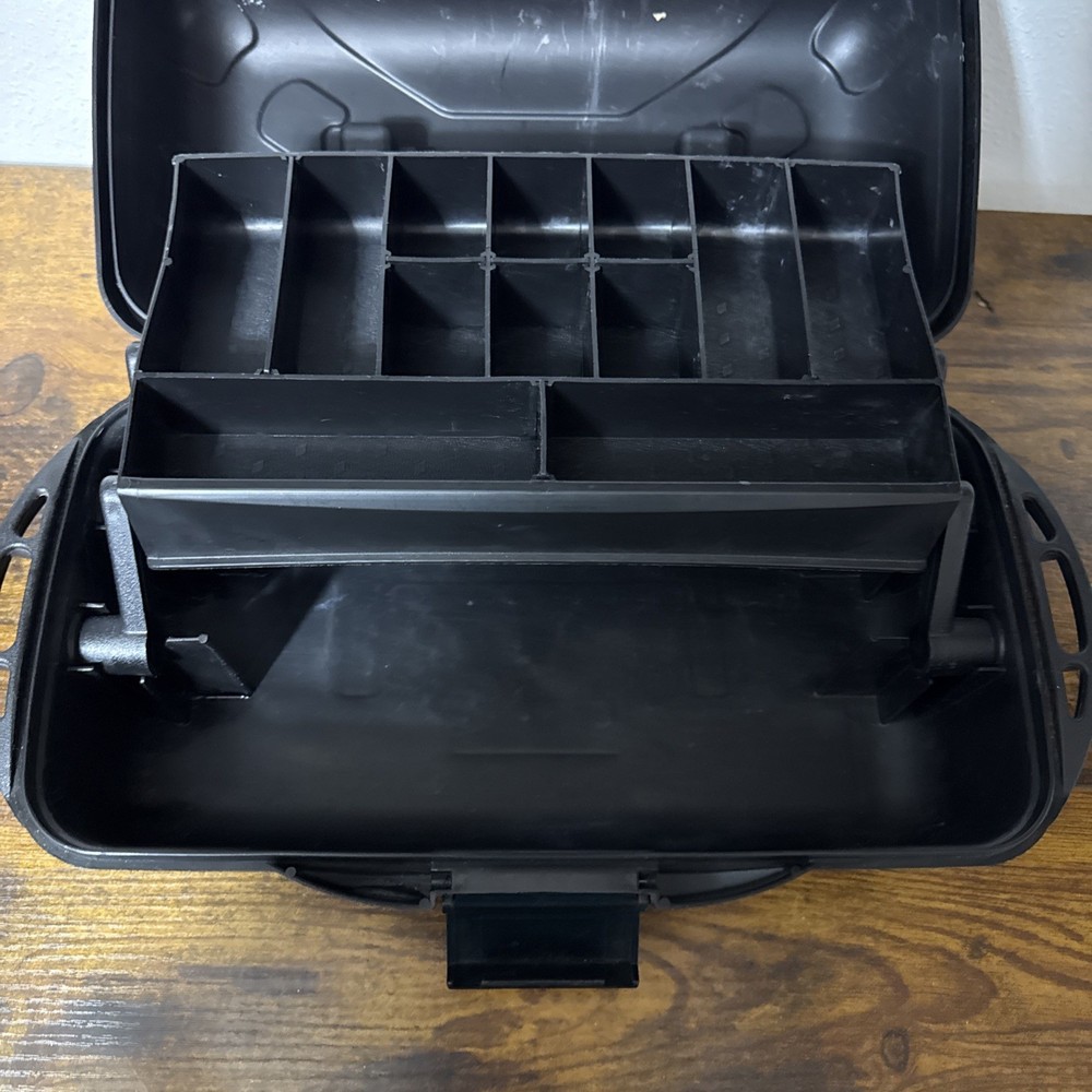 ArtBin Black Plastic Portable Art Supply Storage Case Toolbox Organizer Handle