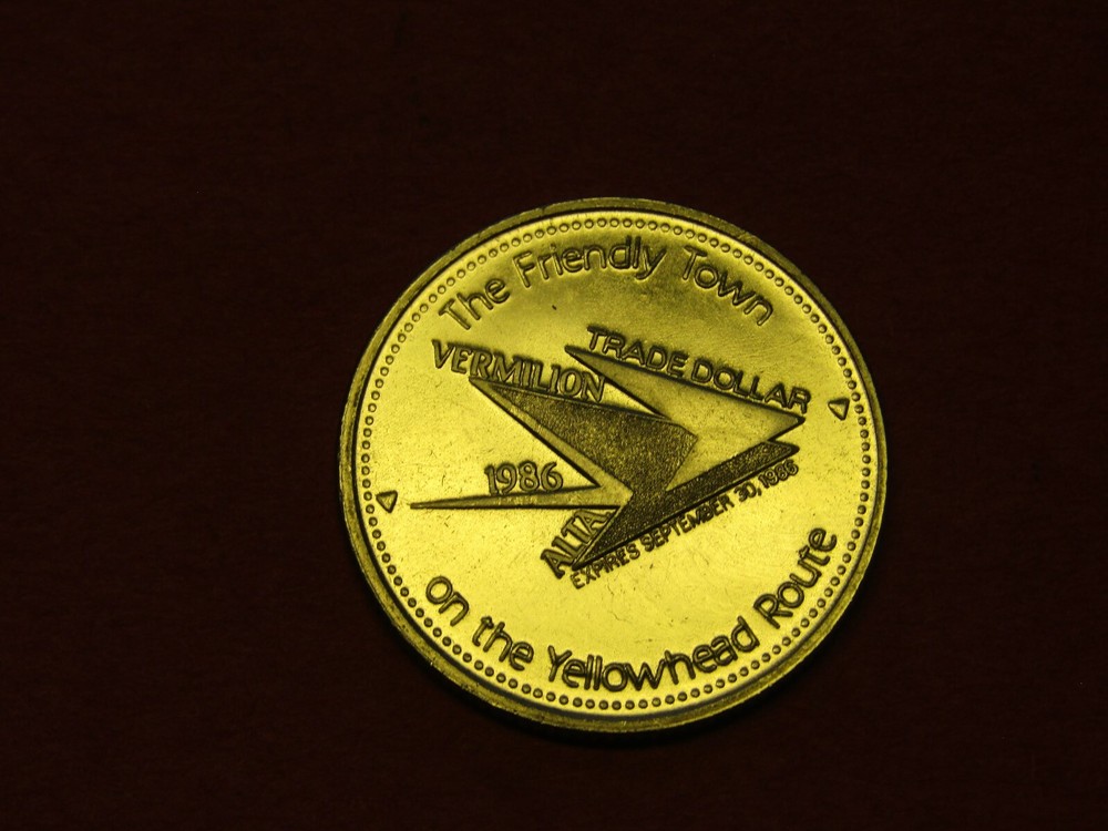 1986 Vermillion Alberta Trade dollar