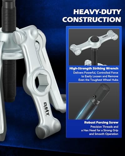 Universal Hub Puller Tool, Master Brake Drum Puller with Adjustable Legs 7.6