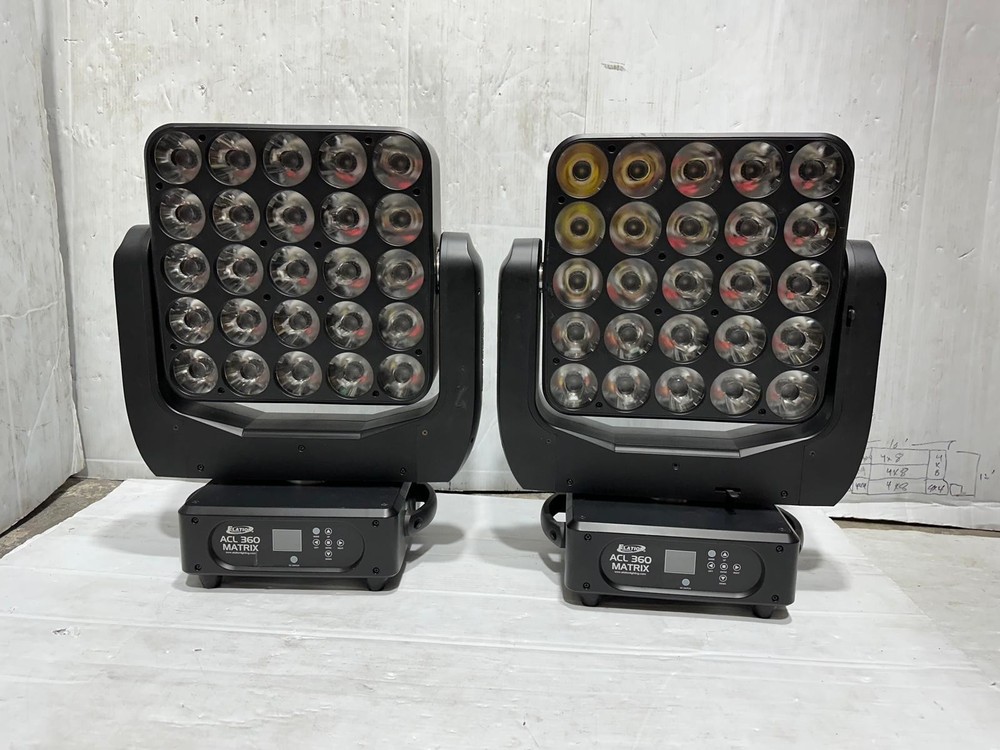 Elation Professional ACL 360 MATRIX Moving Head  Lights (Pair) THS