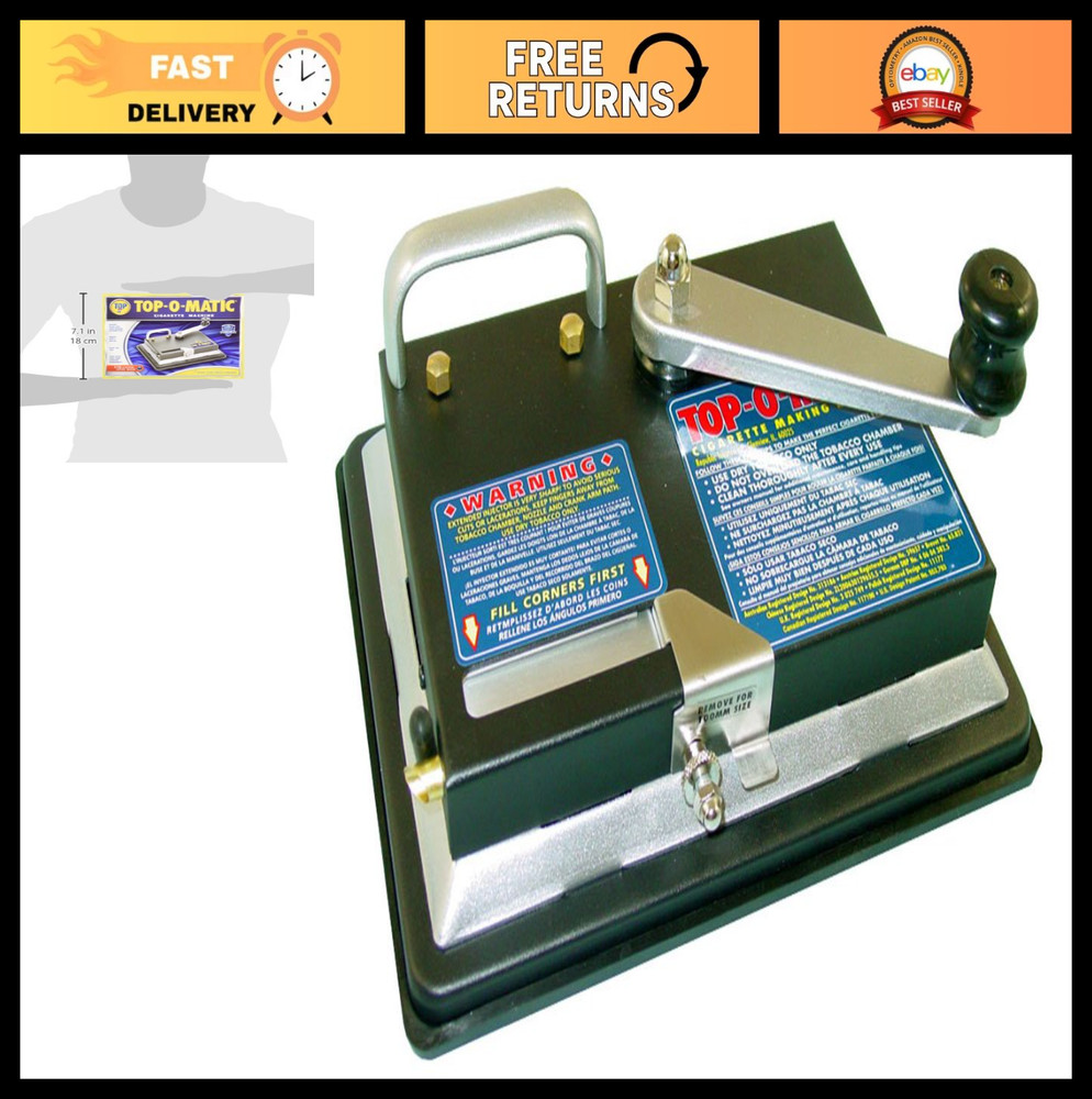 "Portable Cigarette Rolling Machine - Easy to Use, Adjustable Thickness, Compact